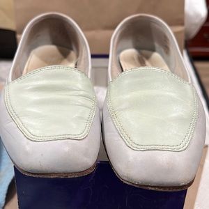 Enzo Angiolini vintage leather Liberty flats in rare baby blue and mint combo